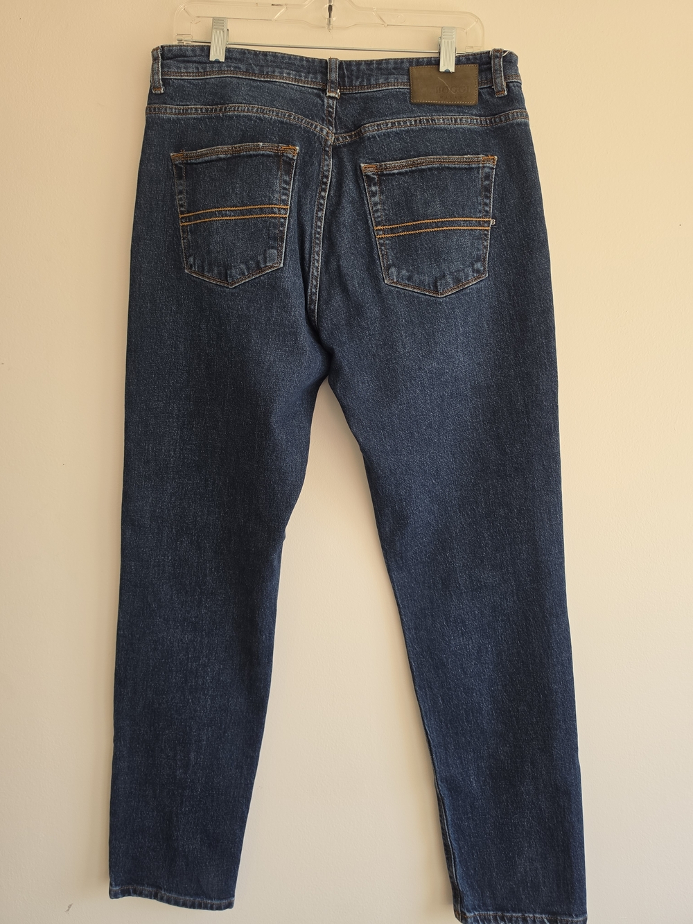 Boggi Milano Luxury Cotton Straight Men's Jeans Dark Wash Claude Denim Size 36 - Picture 7 of 10